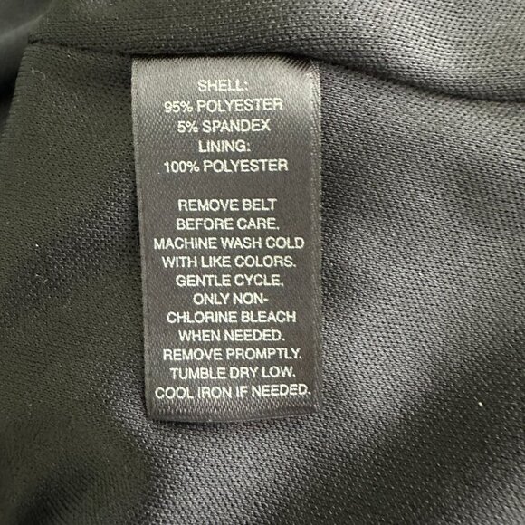 2/$30 White House Black Market Off-the-Shoulder Jumpsuit High Rise Black #8739 - Picture 7 of 8